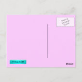 Schule für Christliche Fischzeichen - Rosa Postkarte (Rückseite)