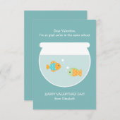 Schule für Fischunterricht Einladung (Vorne/Hinten)