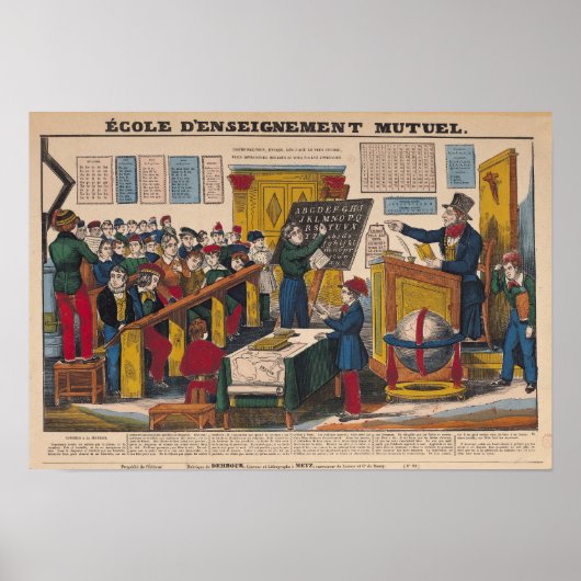 Schule für gegenseitige Bildung Poster (Vorne)
