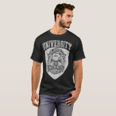 Schule für harte Knocks Uni der Funny University  T-Shirt (Vorne ganz)