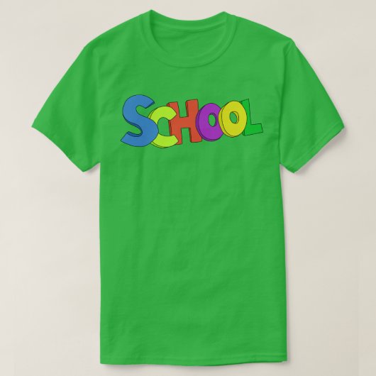 Schule für Lehrer und Kinder T-Shirt (Design vorne)
