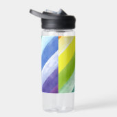 Schule für lila blaue Diagonalstreifen Trinkflasche (Rechts)