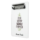 Schule für Naturwissenschaften - personalisiertes Mini Klemmbrett (Gewinkelt2)