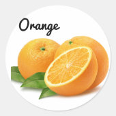 Schule für niedliche Obstsorten Runder Aufkleber (Vorderseite)