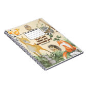 Schule für niedliche Tiere in Woodland Notizblock (Rechte Seite)