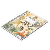 Schule für niedliche Tiere in Woodland Notizblock (Linke Seite)