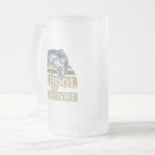 Schule für Patientenfischerei Mattglas Bierglas (Vorderseite Links)