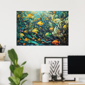 Schule für Rifffische Poster (Heimbüro)