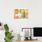Schule Haushalt, Esszimmer Szene, Pub. in 'Lass Poster (Heimbüro)