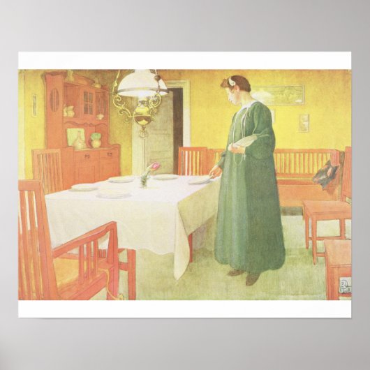 Schule Haushalt, Esszimmer Szene, Pub. in 'Lass Poster (Vorne)