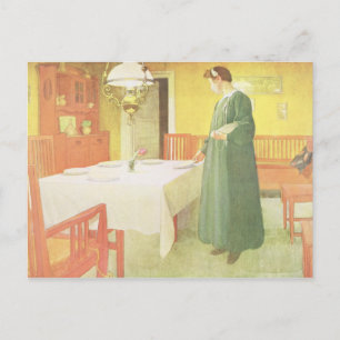 Schule Haushalt, Esszimmer Szene, Pub. in 'Lass Postkarte