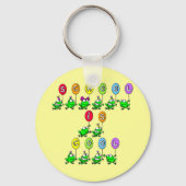 Schule ist Cool - Frosch Schlüsselanhänger (Vorderseite)