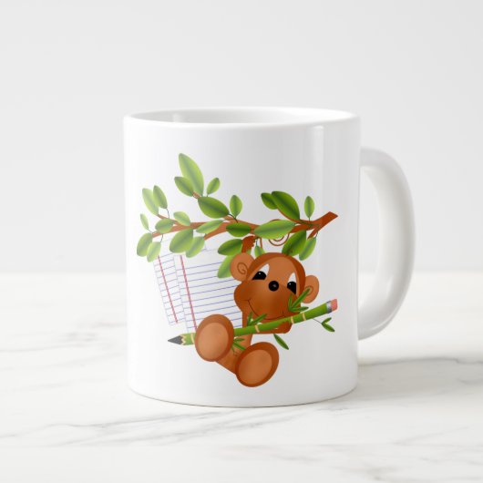 Schule ist Cool - Jumbo-Tasse (Vorderseite Rechts)