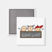 Schule ist cool magnet (Vorderseite/Rückseite)