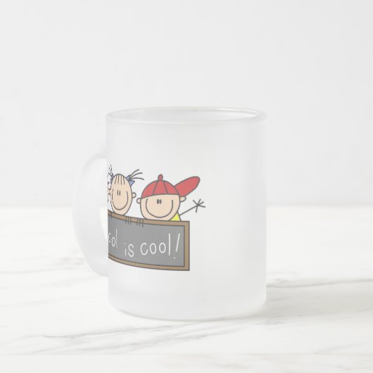 Schule ist Cool Mattglastasse (Vorderseite Links)