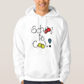 Schule ist Cool Mens Hoodie (Vorderseite)