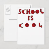 Schule ist Cool Postkarte (Vorne/Hinten)