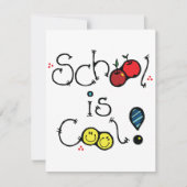 Schule ist Coole Einladungen (Vorderseite)