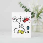 Schule ist Coole Einladungen (Stehend Vorderseite)