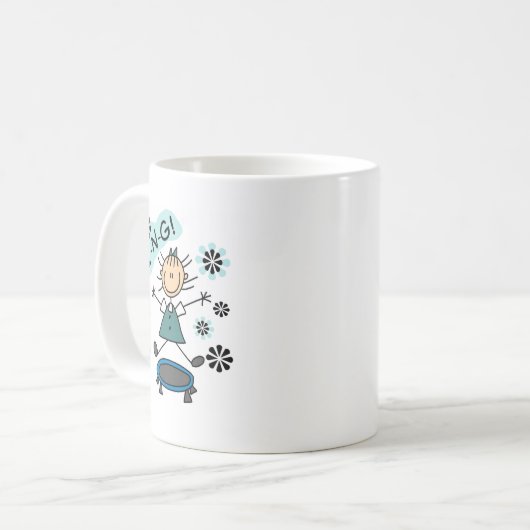 Schule ist coole Trampoline-Tasse Kaffeetasse (Vorderseite Links)