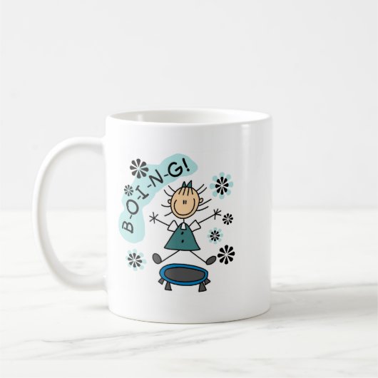 Schule ist coole Trampoline-Tasse Kaffeetasse (Links)