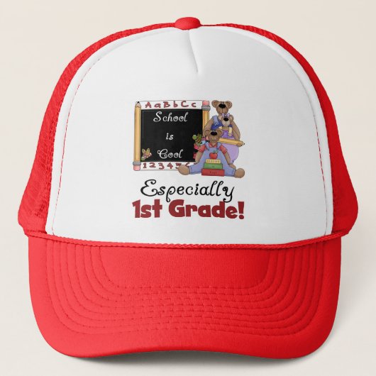 Schule ist cooler besonders 1. Grad Truckerkappe (Vorderseite)