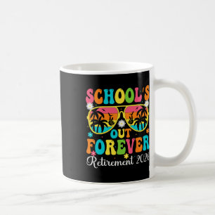 Schule ist für immer in Rente 2026 Retro Ruhestand Kaffeetasse