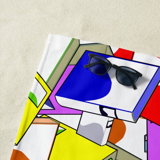 "SCHULE IST FÜR SOMMER AUS" Strandtuch. Strandtuch (Beispiel)