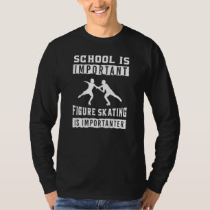 Schule ist wichtig Abbildung Skaten ist wichtig T-Shirt