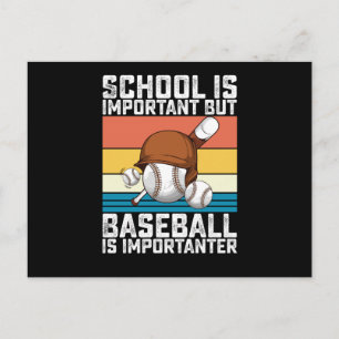 Schule ist wichtig, aber Baseball ist wichtiger Postkarte