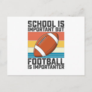 Schule ist wichtig, aber Fußball ist wichtiger Postkarte