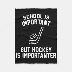 Schule ist wichtig, aber Hockey ist wichtiger Funn Fleecedecke