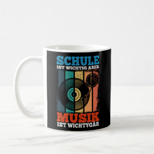 Schule ist Wichtig Aber Musik ist Wichtiger tiger  Kaffeetasse
