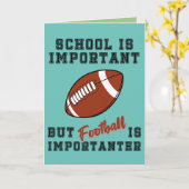 Schule ist wichtig, Fußball ist wichtig Karte (Gelbe Blume)