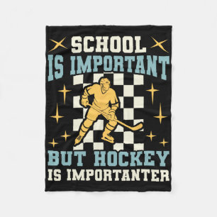 Schule ist wichtig Hockey ist noch wichtiger Junge Fleecedecke