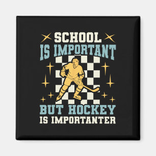 Schule ist wichtig Hockey ist noch wichtiger Junge Magnet