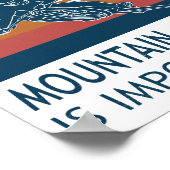 Schule ist wichtig - Mountainbike ist wichtig Poster (Ecke)