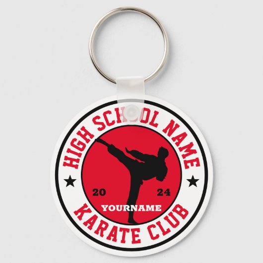 Schule Karate Club Kunst, Dichtung und Musik Schlüsselanhänger (Vorderseite)