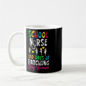 Schule Krankenschwester 100 Tage Patcherung winzig Kaffeetasse (Links)