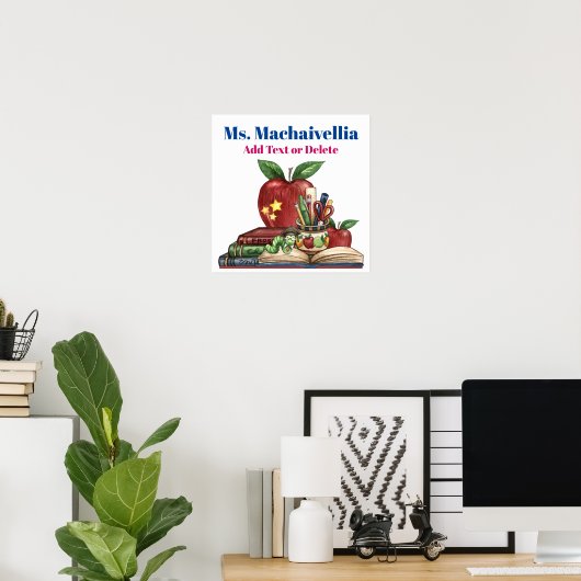 Schule / Lehrer / Klassenposter Poster (Heimbüro)