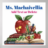 Schule / Lehrer / Klassenposter Poster (Vorne)