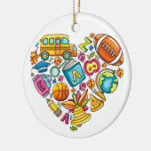 Schule / Lehrer - SRF Keramikornament (Links)