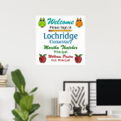 Schule / Lehrerin Begrüßungspapier - SRF Poster (Heimbüro)