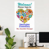 Schule / Lehrerposter Poster (Heimbüro)