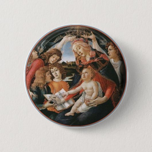 Schule Marm Madonna.Botticelli Button (Vorderseite)