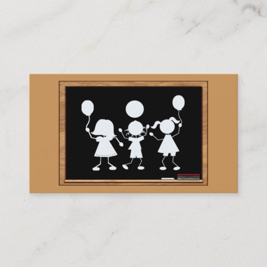 Schule oder Kindertagesstätten-Visitenkarte Visitenkarte (Vorderseite)