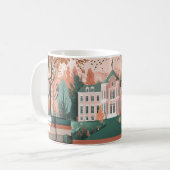 Schule oder Universität mit klassischer Villenarch Kaffeetasse (Vorderseite Links)