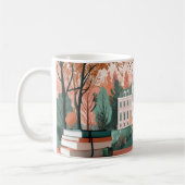 Schule oder Universität mit klassischer Villenarch Kaffeetasse (Links)