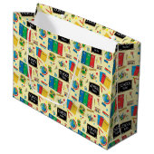 Schule ordnet Lehrer-Spaß an Große Geschenktüte (Vorderseite Schrägansicht)