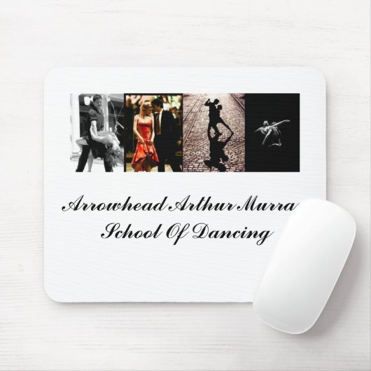 Schule Pfeilspitzen-Arthurs Murray des Tanzens Mousepad (Mit Mouse)
